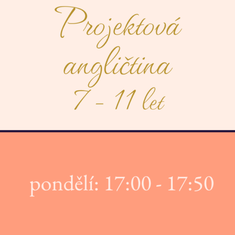 Projektová angličtina pro školáky 7 - 11 let